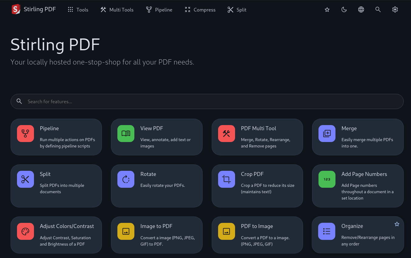 Stirling PDF Tool